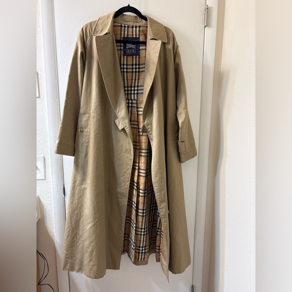 Vintage Burberrys Trench Coat Made in England-Austin Reed Collab-Nova Check